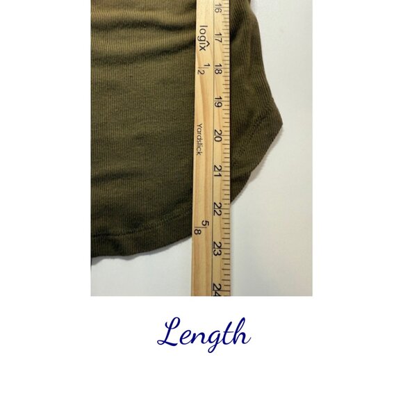 Free People Women’s Green Top Small Petite Boho-Chic - Picture 5 of 5